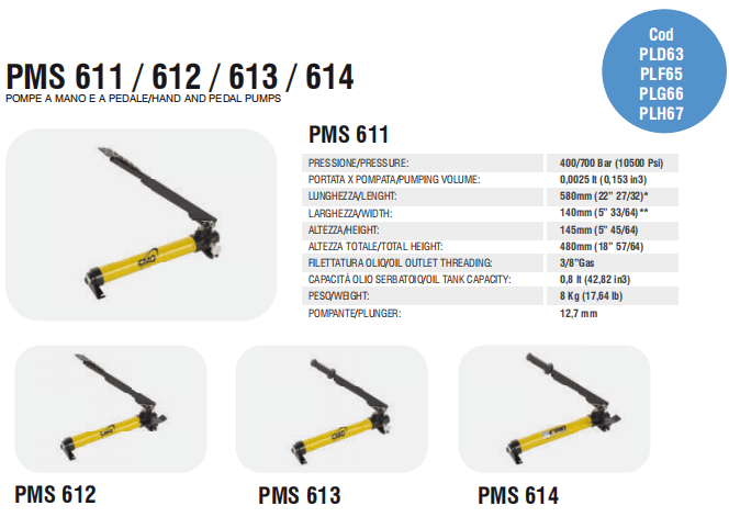 PMS 611 / 612 / 613 / 614
